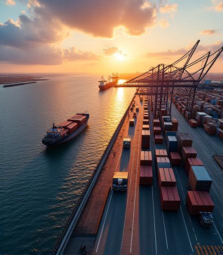 Modern logistics hub in Mobile, Alabama